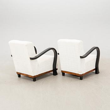 Fåtöljer ett par Art Deco 1900-talets första hälft.