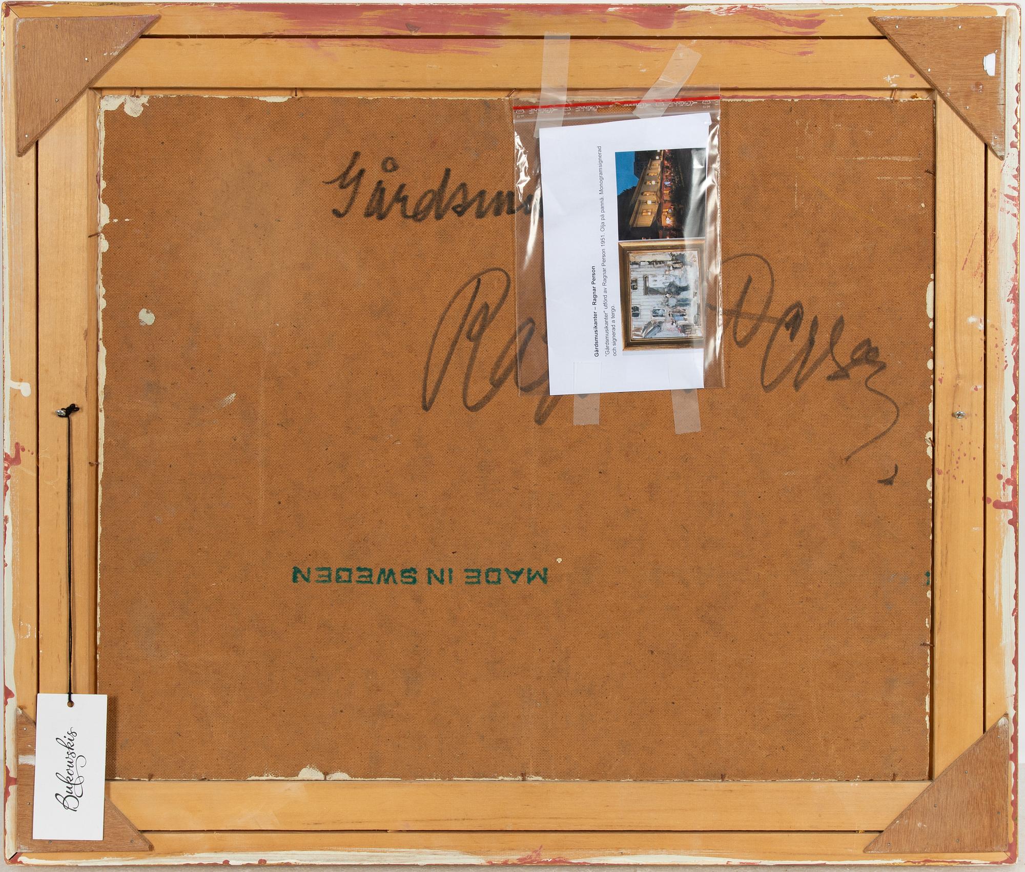 Ragnar Person, "Gårdsmusikanter".