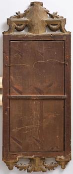 A Gustavian giltwood mirror by J. Åkerblad (master in Stockholm 1758-99).