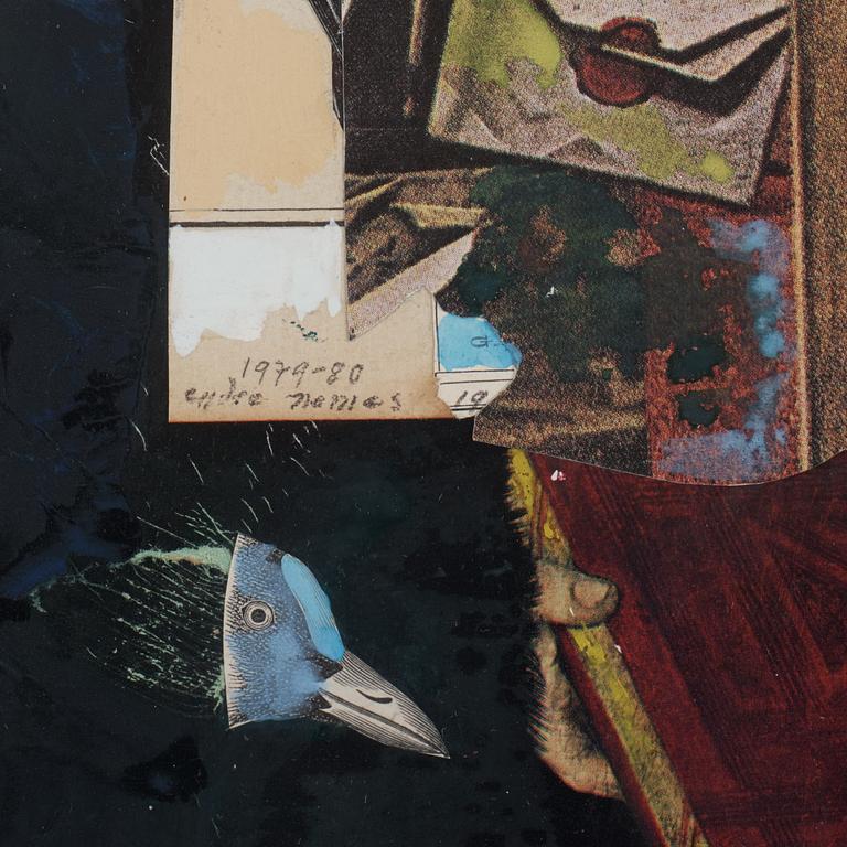 ENDRE NEMES, collage, tempera och blyerts. Utförd 1979-80.