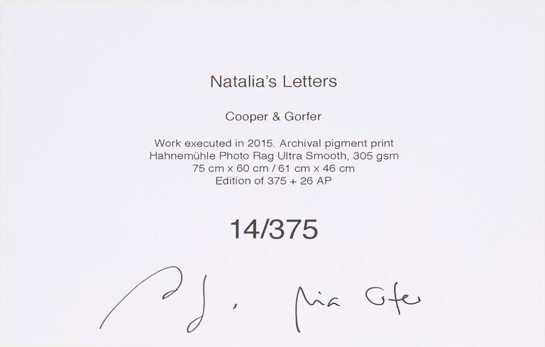 Cooper & Gorfer, archival pigment print, signerad 14/375 verso.