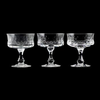 CHAMPAGNESKÅLAR, 12 st, "Prince", Göran Wärff, Kosta.
