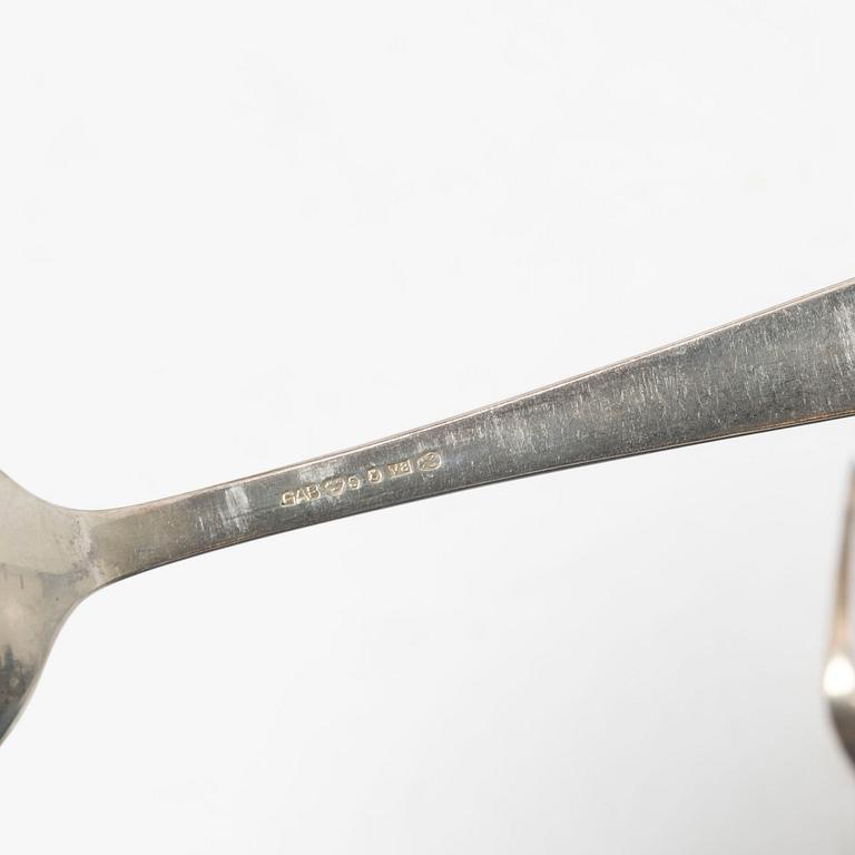 Jacob Ängman, Cutlery service, 108 pieces, silver, model "Rosenholm", GAB.