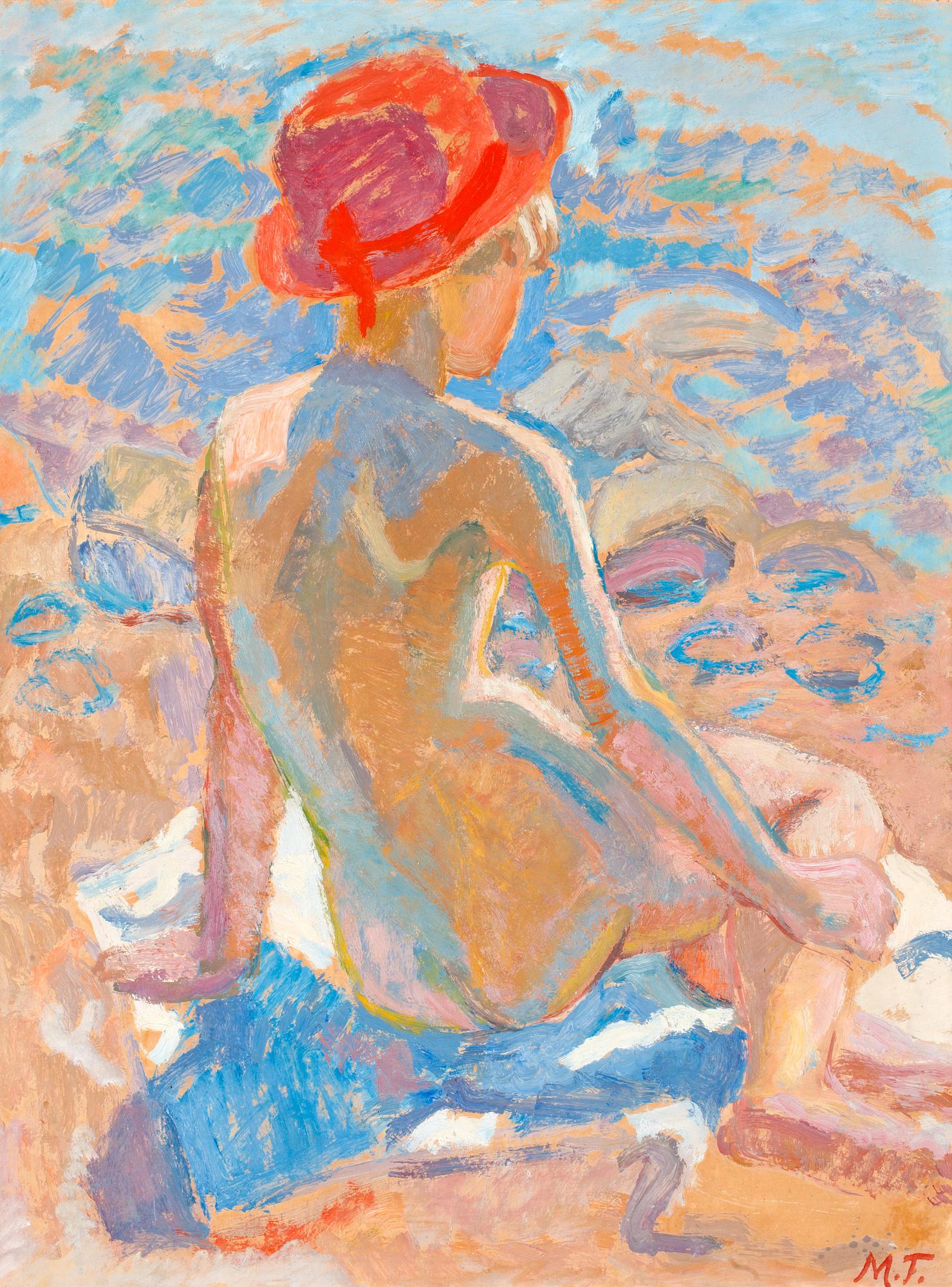 Mollie Faustman, "Flicka med röd hatt".