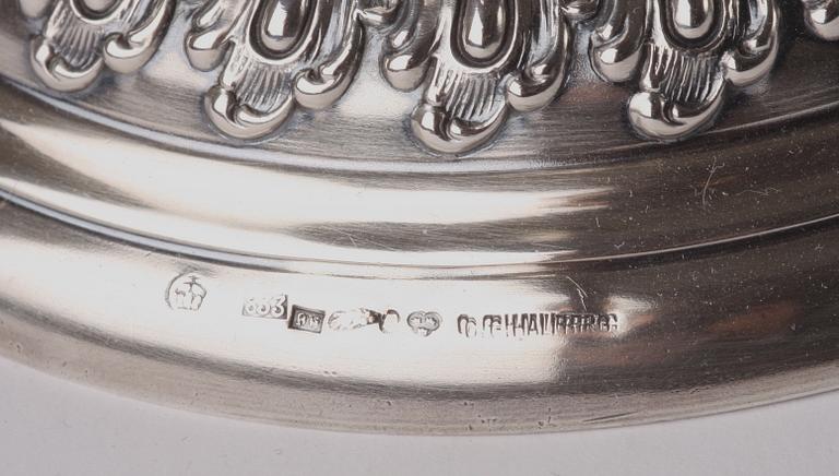 LOCKPOKAL, silver, barockstil, C.G Hallberg import.