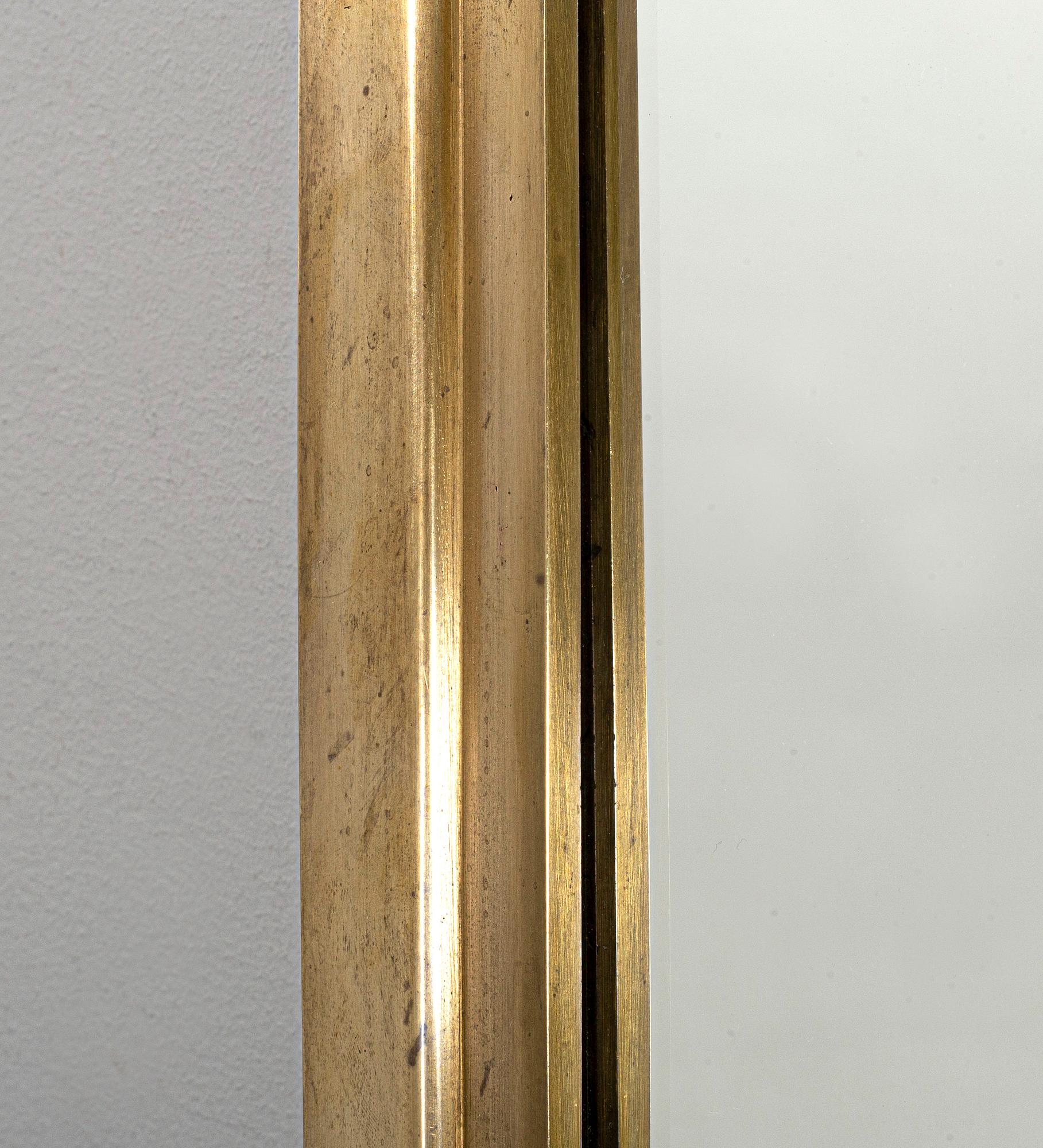 SPEGEL, mässing. Art Deco.