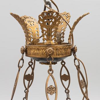 An Empire style ceiling light, laterpart of the 19th century.