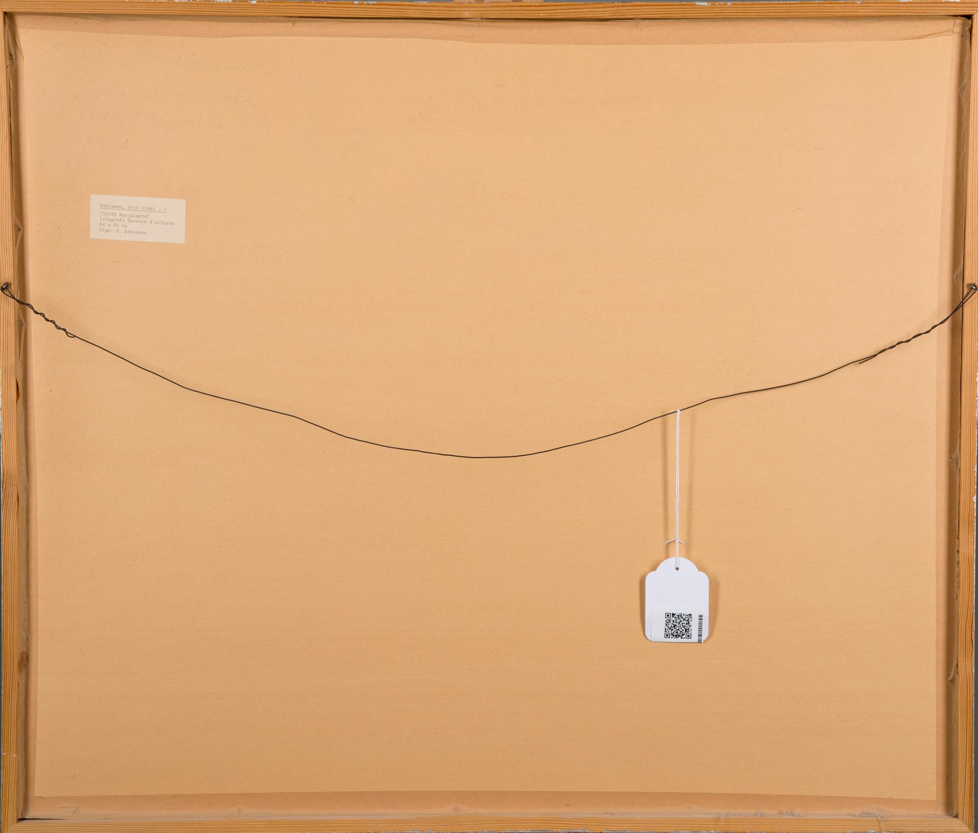 YRJÖ EDELMANN, färglitografi, épreuve d'artiste, signerad.