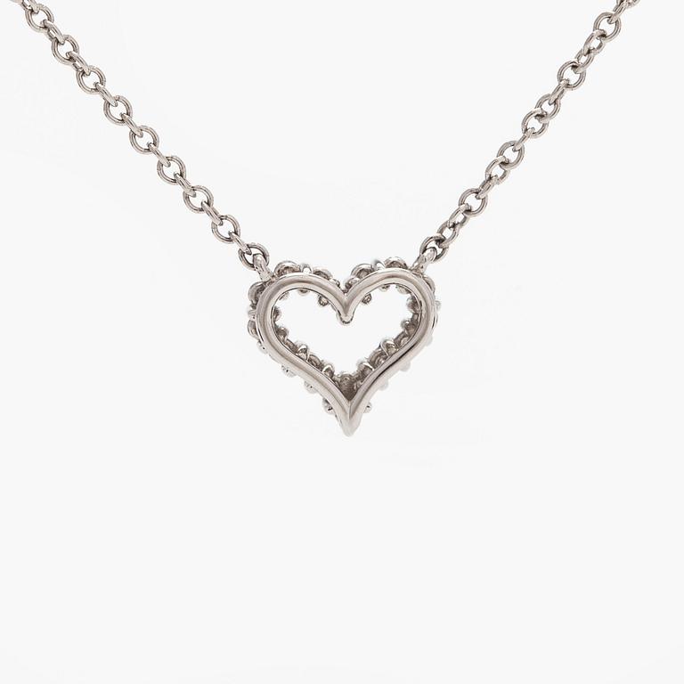Tiffany & Co, kaulakoru, "Tiffany Hearts", platinaa ja timantteja.