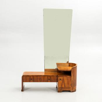 Console table with mirror, first half of the 20th century.