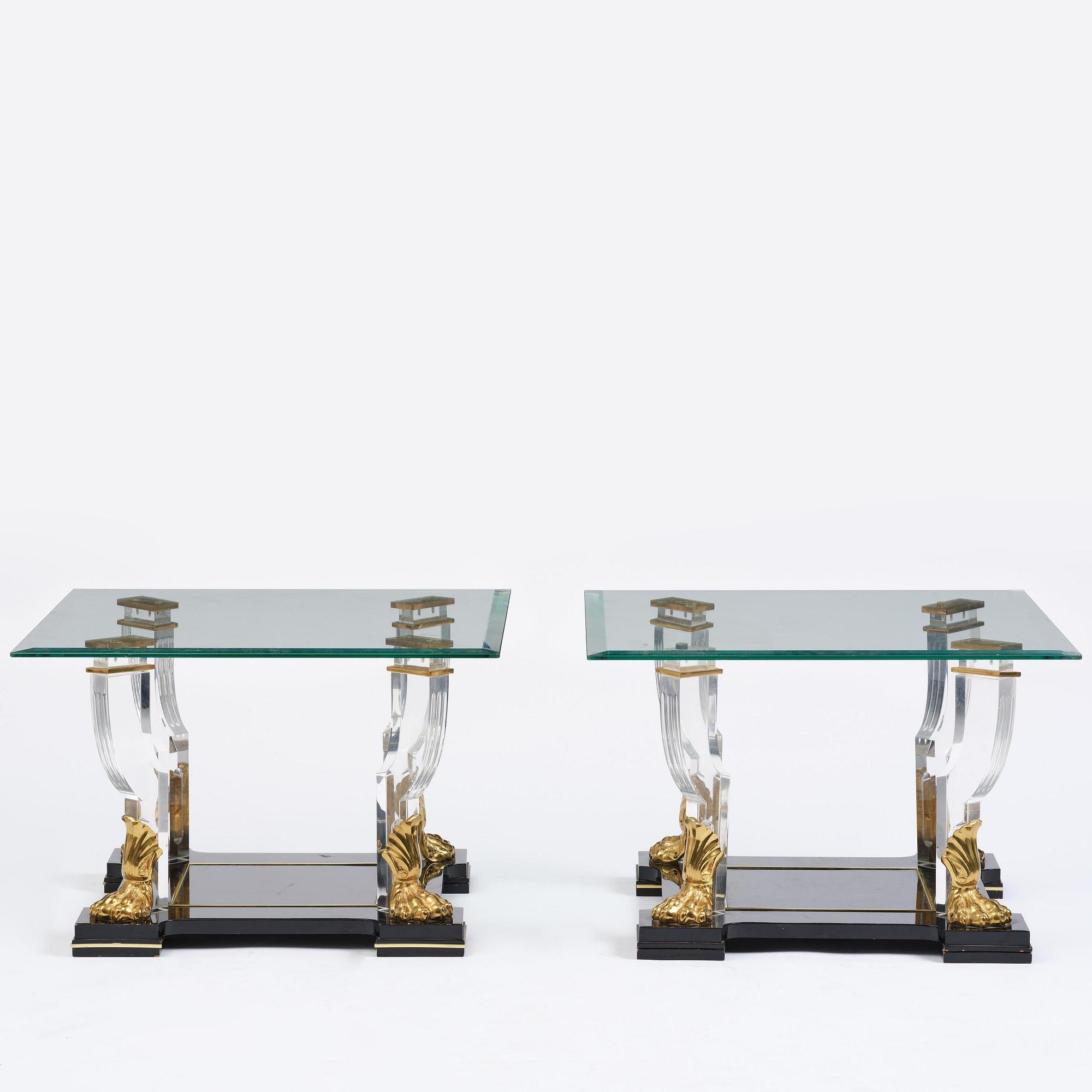 A pair of side tables from Mariner, Spain, 1988.