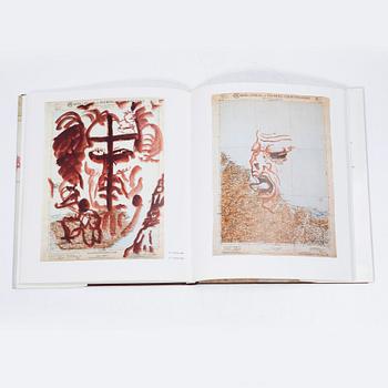 Julian Schnabel, "Works on Paper 1875-1988" med egenhändigt målat omslag.
