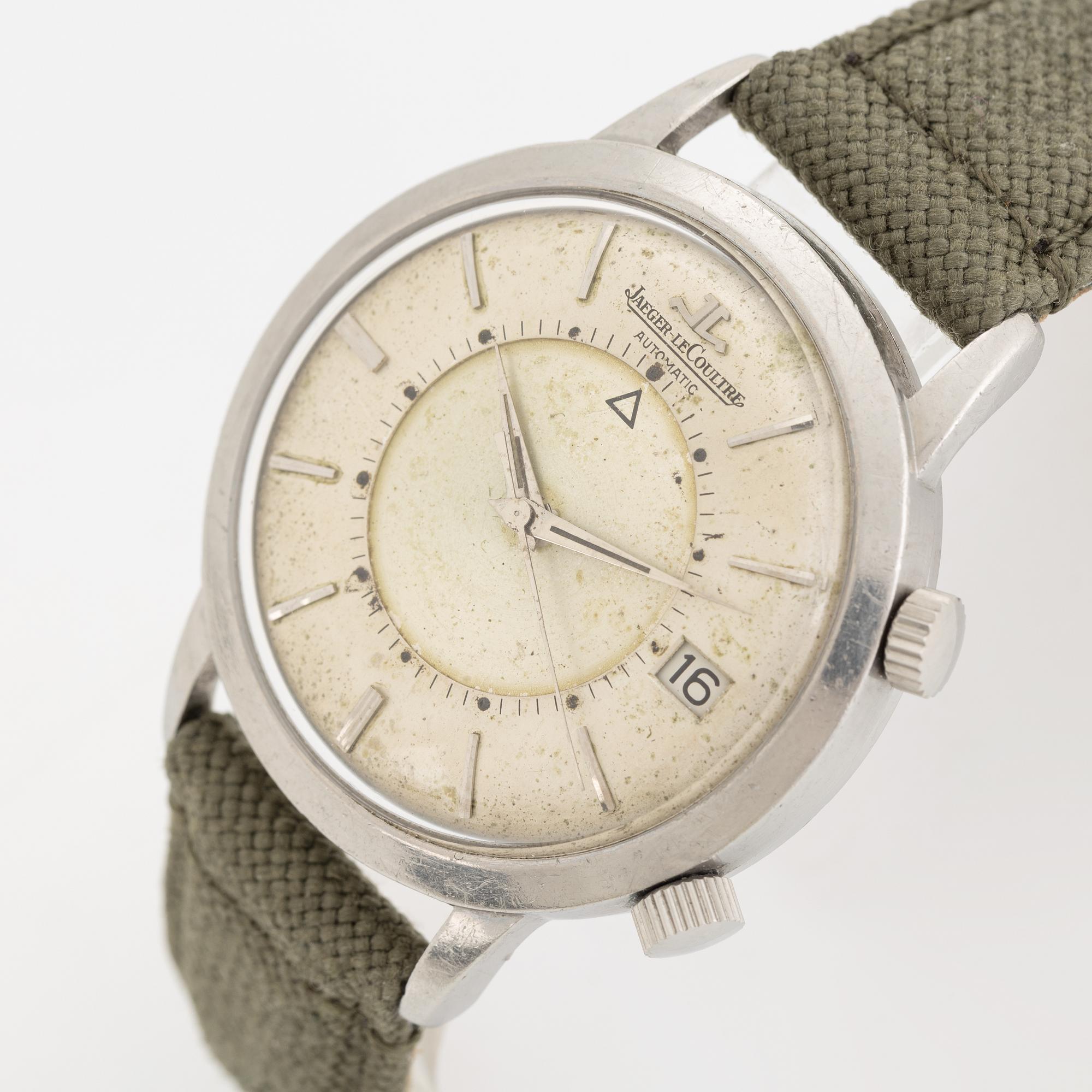 Jaeger-LeCoultre, Memovox, wristwatch, 37 mm.