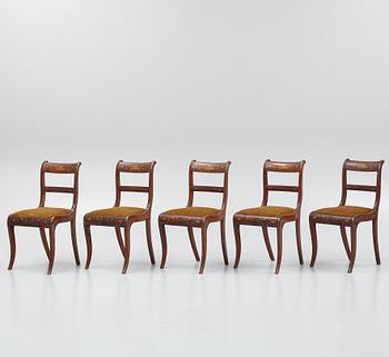 A six-piece Empire furniture suite, the Netherlands, first half of the 19th Century.