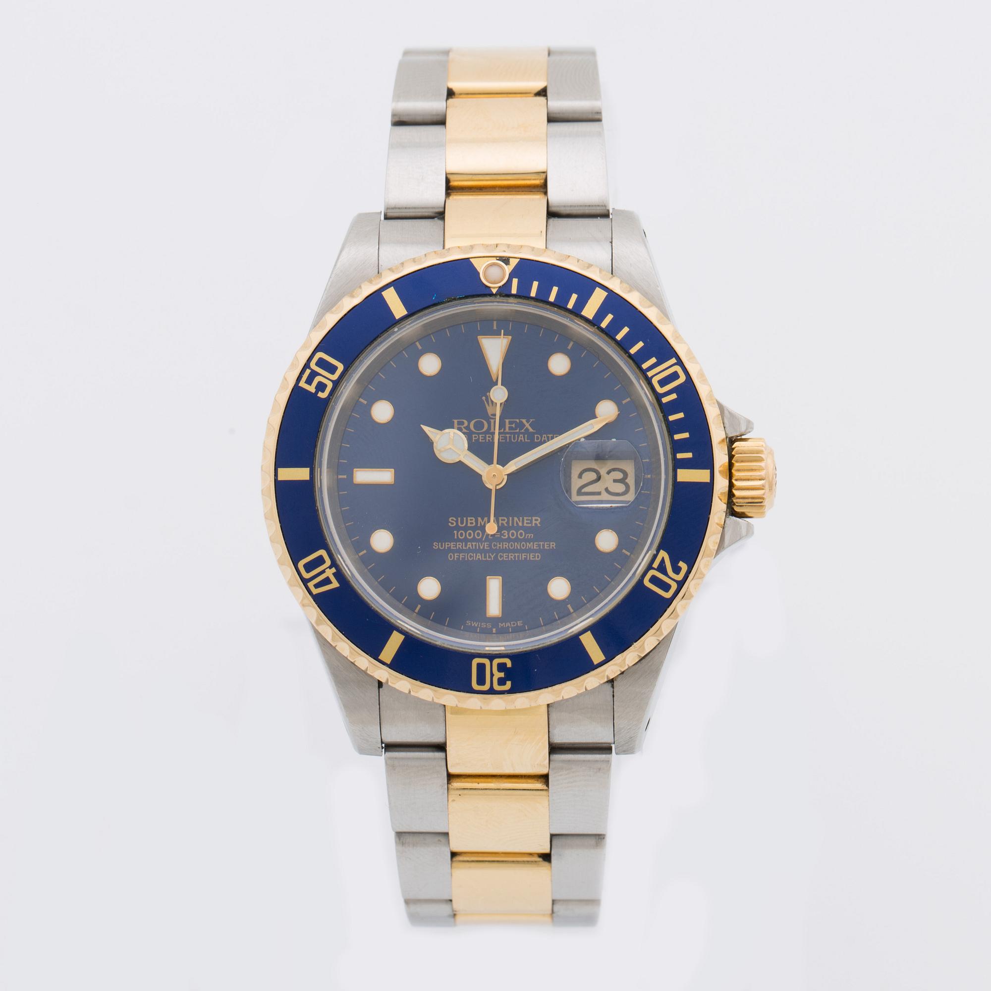 ROLEX, Oyster Perpetual, Submariner (1000ft=300m, Swiss Made), wristwatch, 40 mm,