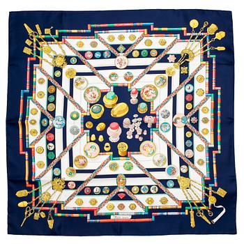 720. HERMÈS, a silk scarf, "Petite main".