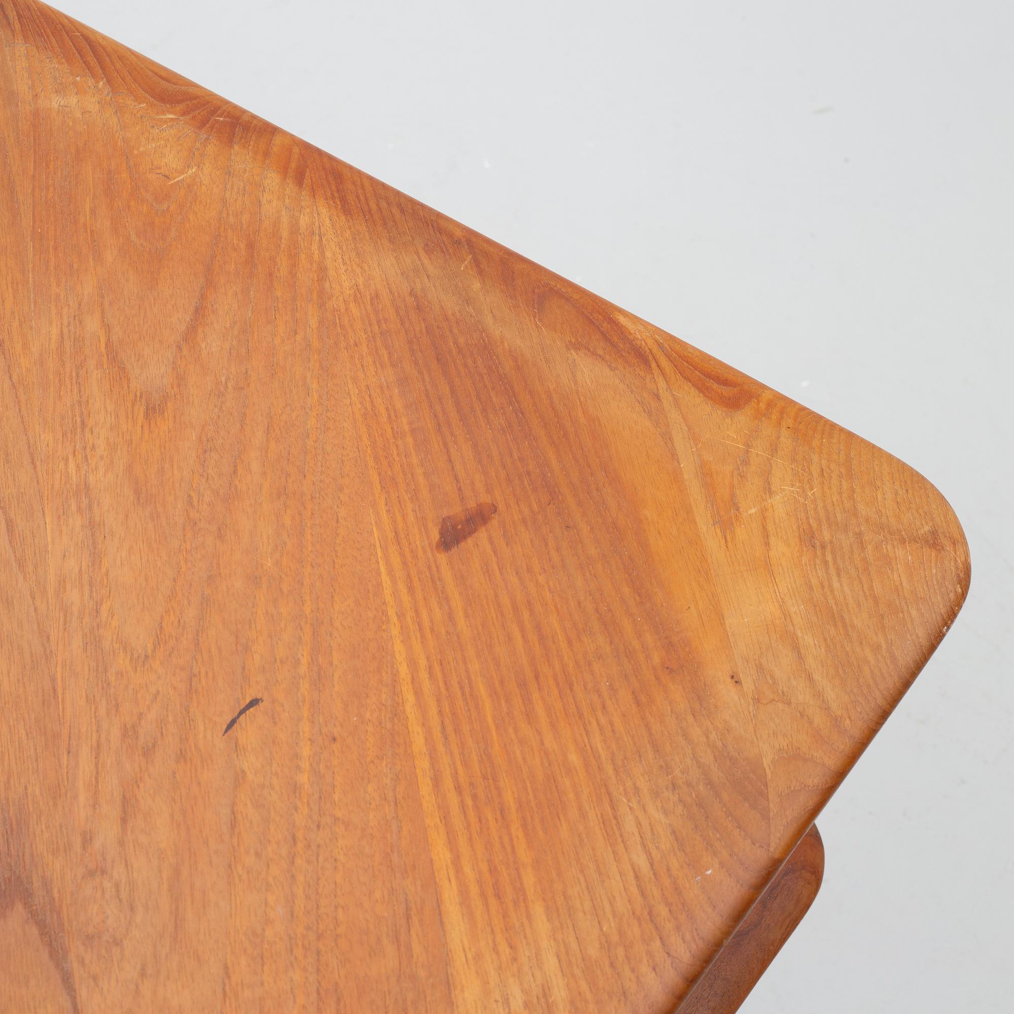 Peter Hvidt & Orla Mølgaard Nielsen, a corner sofa with table, three pieces, 'Minerva', France & Daverkosen, Denmark, 1950s/1960s.