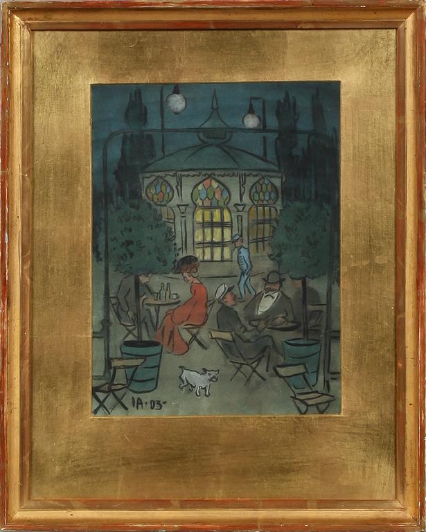 IVAR AROSENIUS, blandteknik, monogramsignerad och daterad -03.