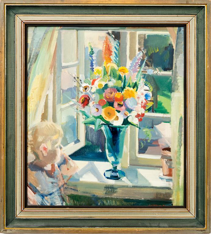 Gerhard Wihlborg, Still life with flowers.