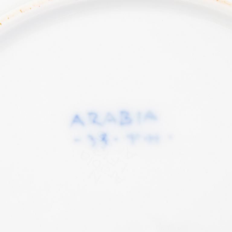 FRIEDL HOLZER-KJELLBERG, a porcelain plate signed Arabia-33 FH.