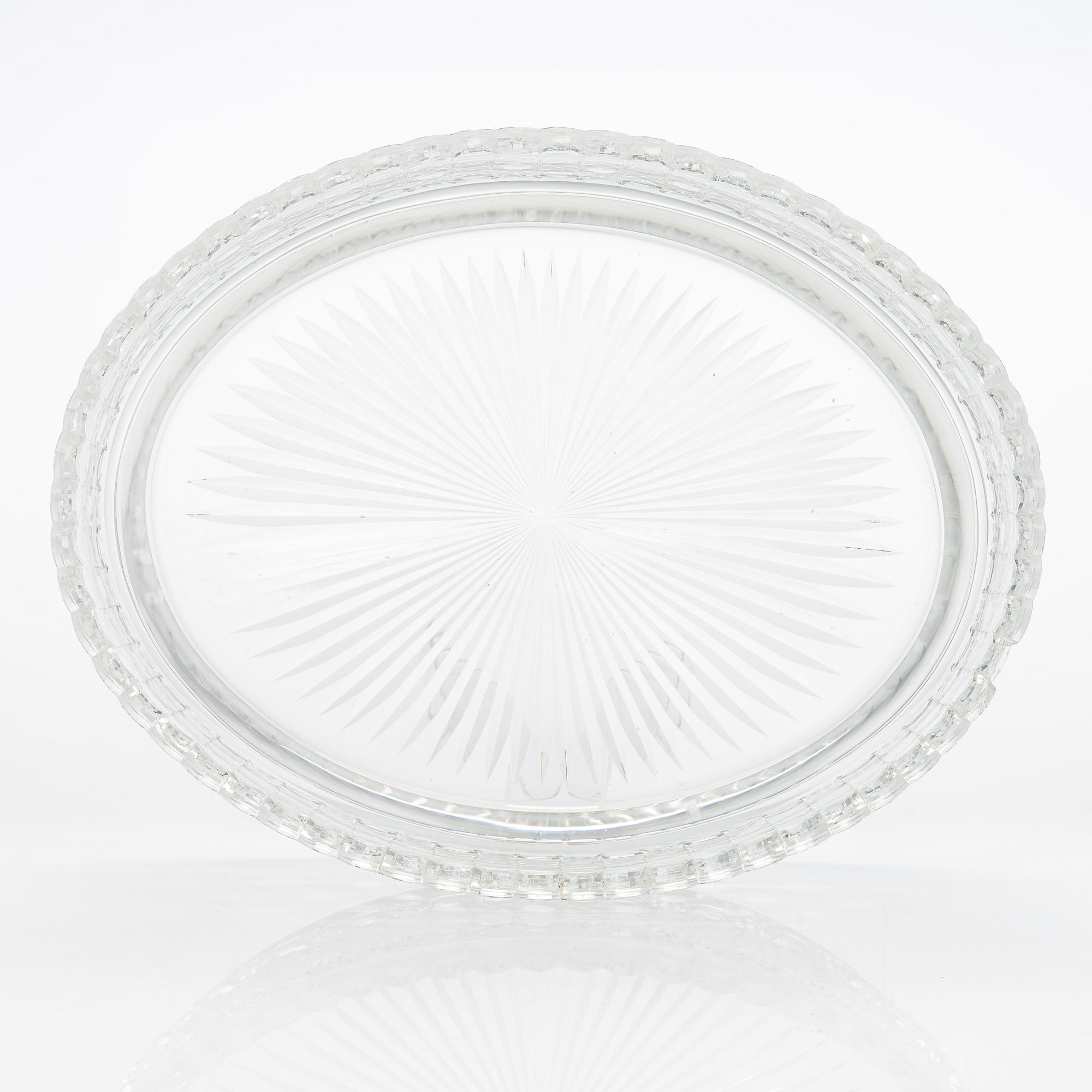 An early 20th-century Fabergé silver-mounted cut-glass presentation bowl. Imperial Warrant, scratched inventory number.