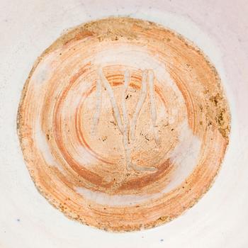 Marita Lybeck, a red clay bowl, signed ML.