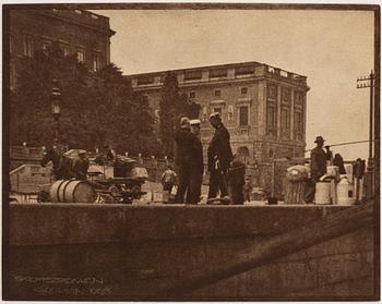 HENRY B. GOODWIN, Two photo gravures from the book Vårt vackra Stockholm signed in the negative.