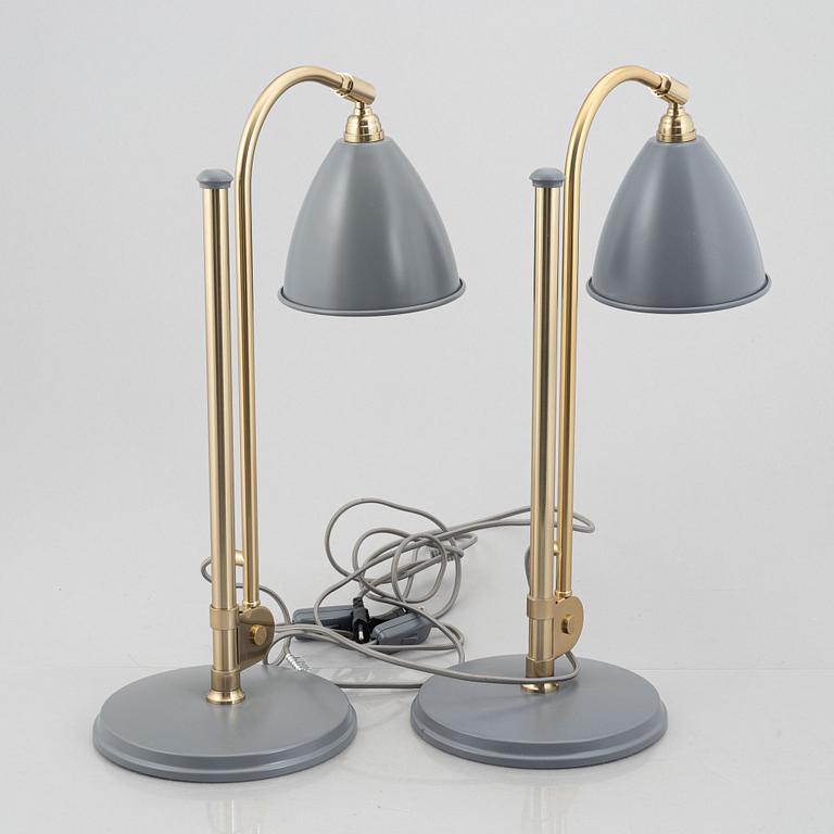 Robert Dudley Best, a pair of 'BL 1' table lights, Bestlite, Gubi, Denmark.