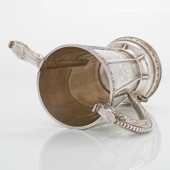 A sterling silver jug, Mexico.