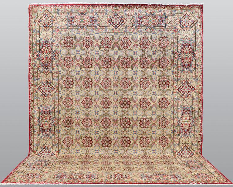 A carpet, Kerman, ca 460 x 340 cm.