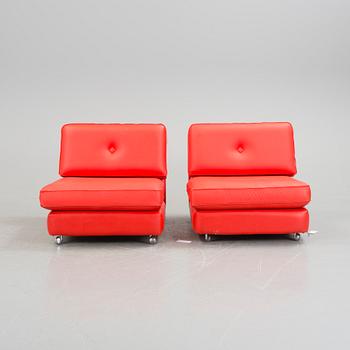 A PAIR OF "POCO" EASY CHAIRS BY GILLIS LUNDGREN, IKEA, 1970´S.