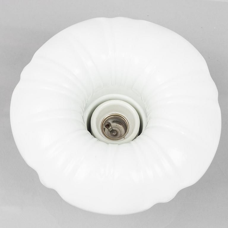 Harald Notini, tak/vägglampor, ett par, modell "6387", Arvid Böhlmarks Lampfabrik, Stockholm, 1920-30-tal.