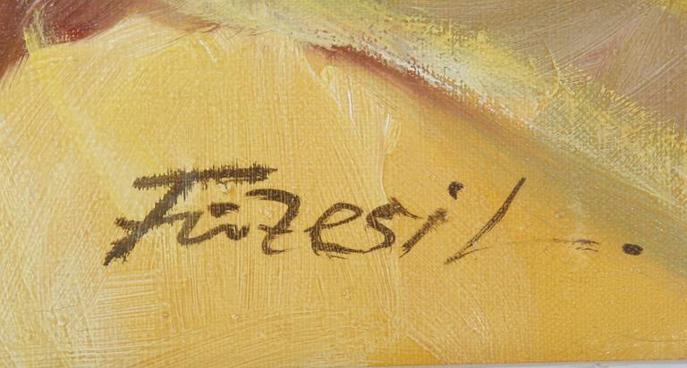 FUZESIL, LAJOS, olja på duk, sign.