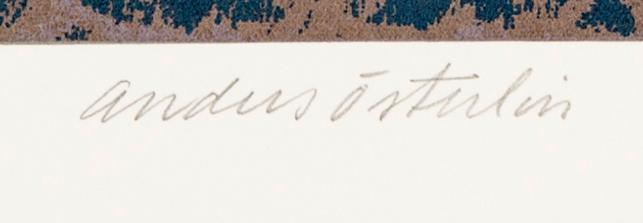 Anders Österlin, a signed and numbered colour serigraph.