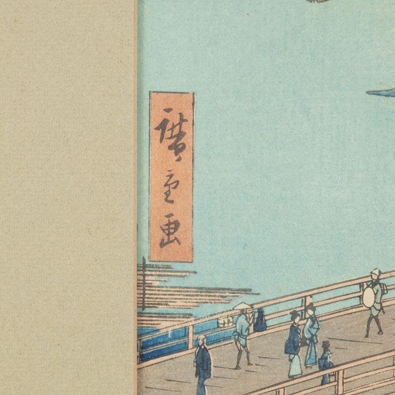 Ando Utagawa Hiroshige,  after, woodblock print in colours, first part of the 20th Century.