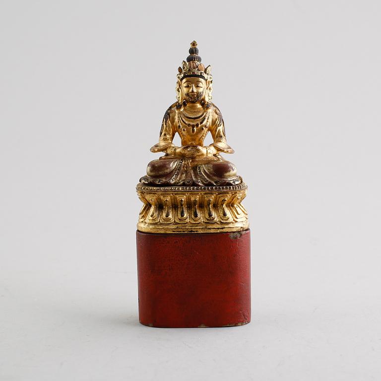 SKULPTUR, trä, Kina.