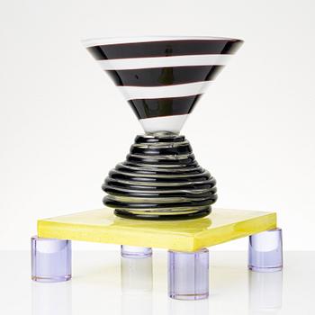 Peter Shire, a 'Vesuvio' glass sculpture/bowl, numbered 1/4, Italy, 1998.