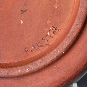 Wilhelm Kåge, fat, "Farsta", stengods, Gustavsberg 1934.