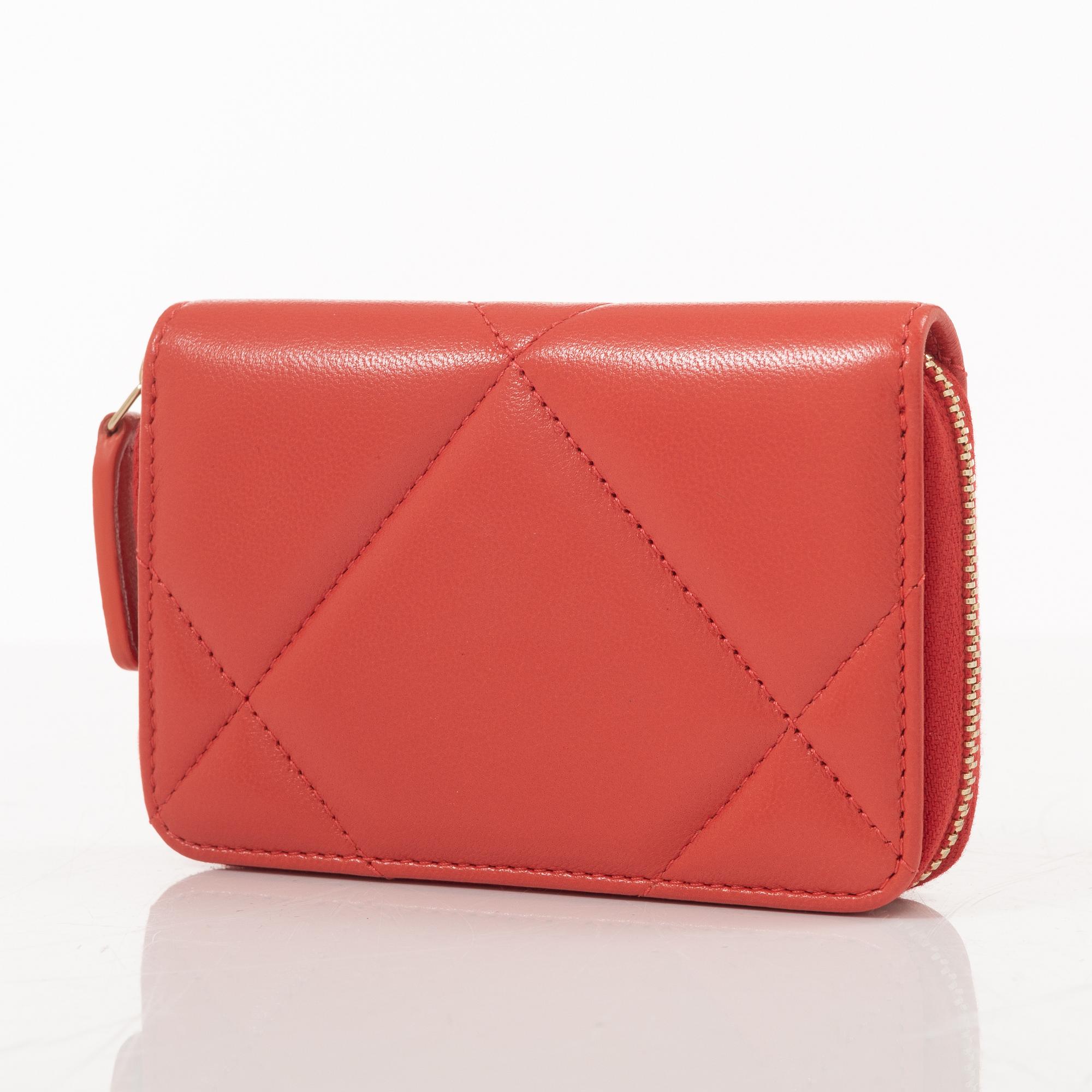 Chanel, plånbok, "19 Zip Card holder".