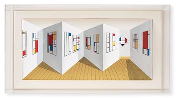 Patrick Hughes, "Mondrian".
