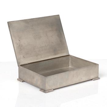 Nils Fougstedt, atributed to, a pewter box, Svenskt Tenn, Stockholm 1935.