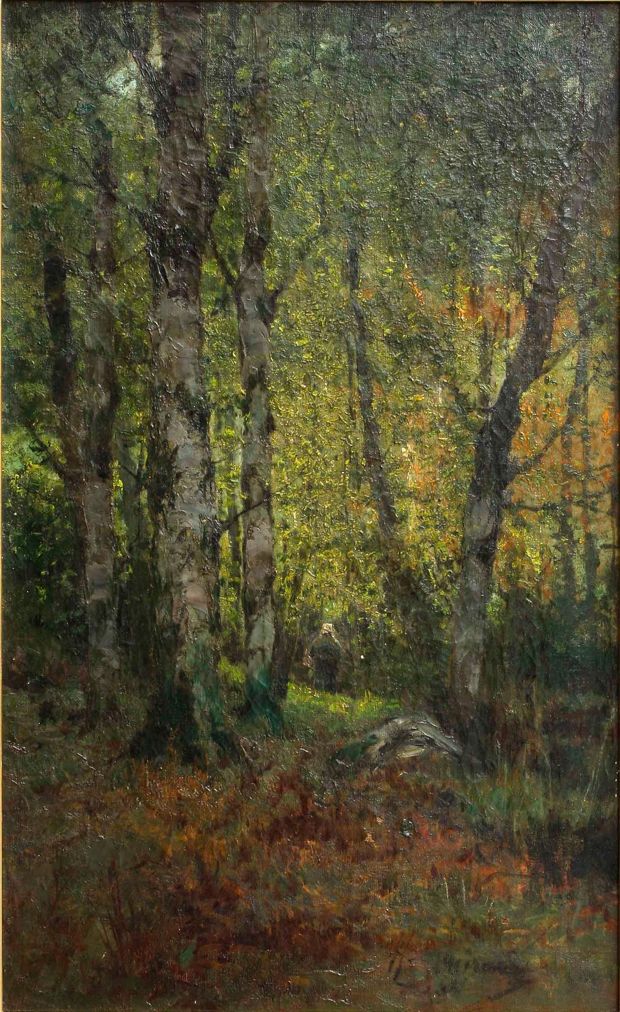 OKÄND KONSTNÄR, olja på duk, otydlig signatur, möjligen Ryssland. 1800/1900-tal.