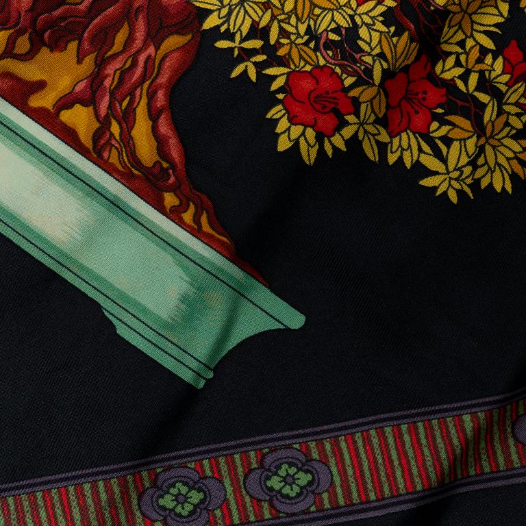 Hermès, scarf, "Les Beaux Jours de Bonsai".