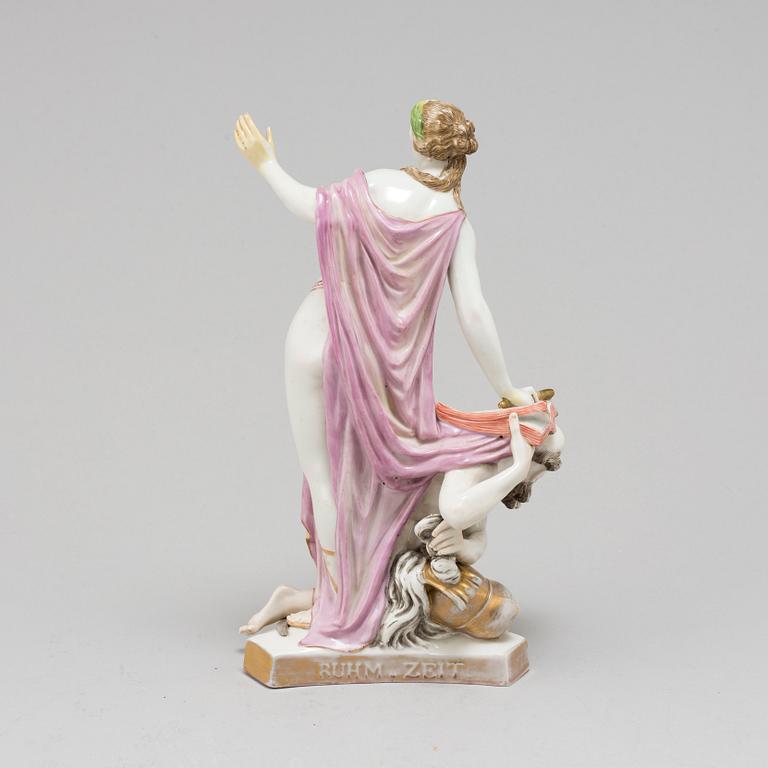 A German porcelain figure, 19th Century. Marked R.