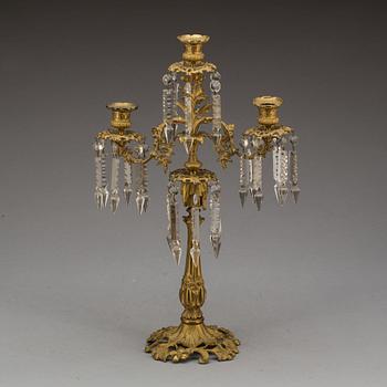 KANDELABER, oscariansk, 1800-talets slut.