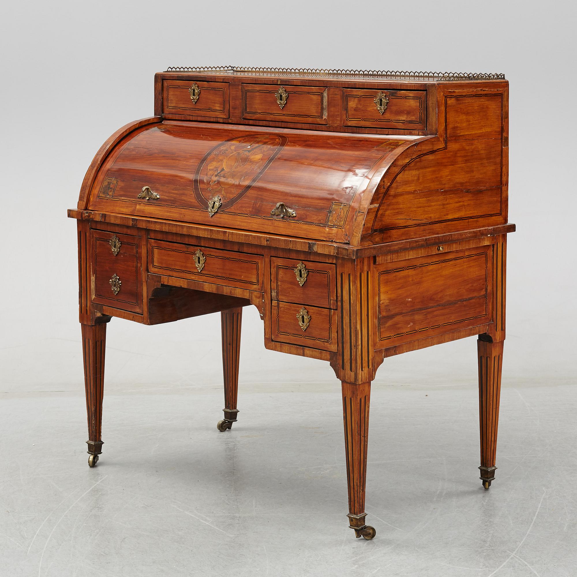 A Louis XVI secretaire, ca 1800.