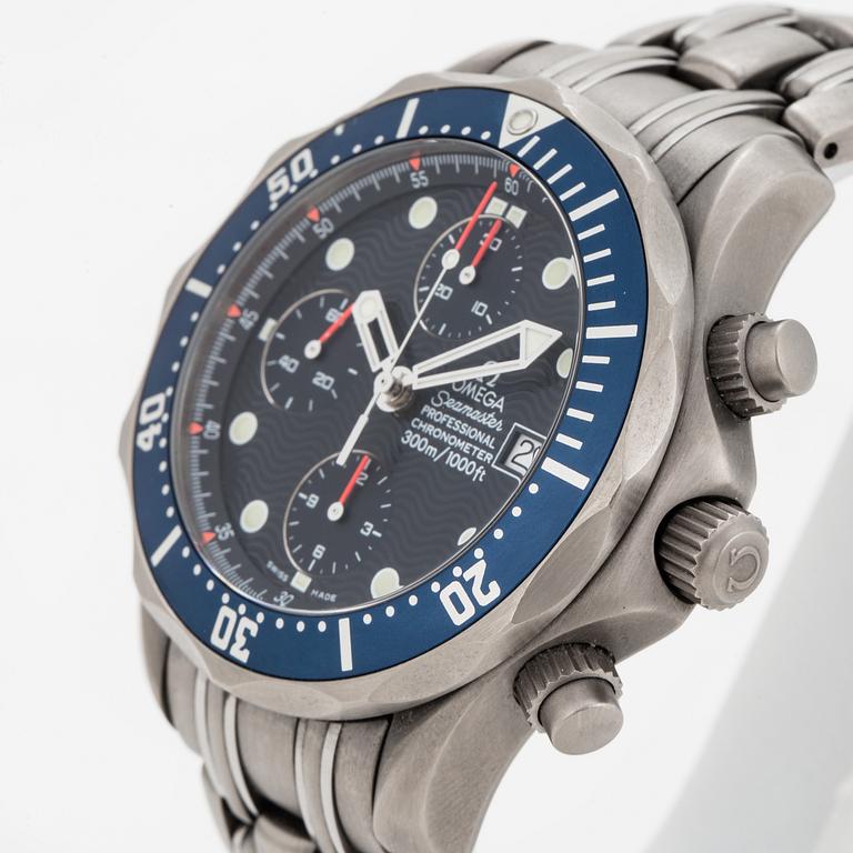 OMEGA, Seamaster Professional (300m/1000ft), Chronometer, chronograph, wristwatch, 41,5 mm,