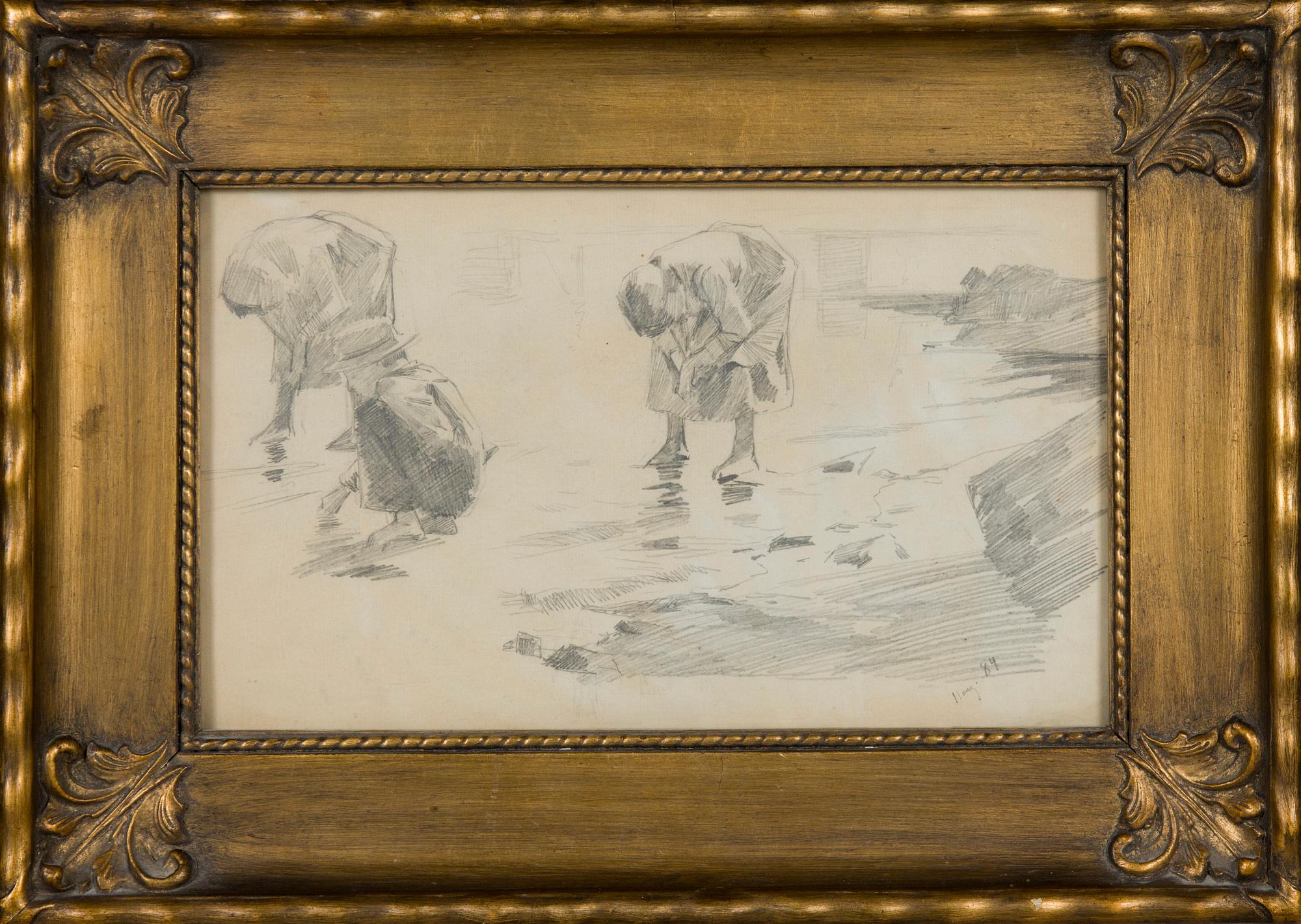 Albert Edelfelt, På stranden.