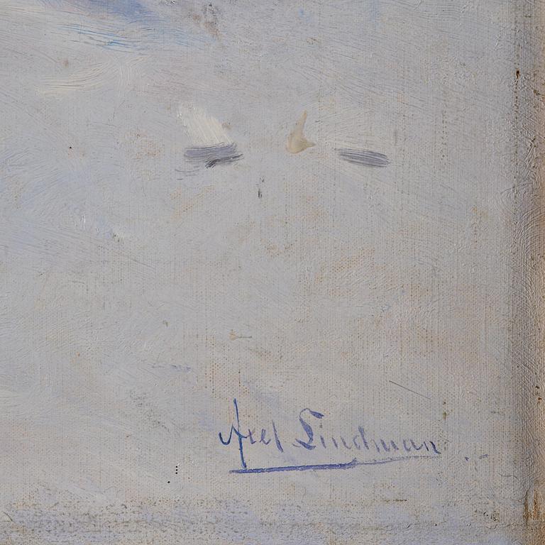 Axel Lindman, Winter scene.