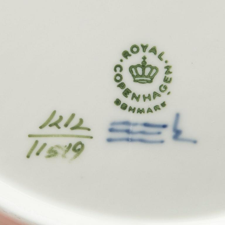 SERVIS, porslin, Royal Copenhagen, "Blå Vifte", 47 delar.